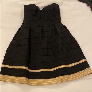 Karlie bubble black and gold dress